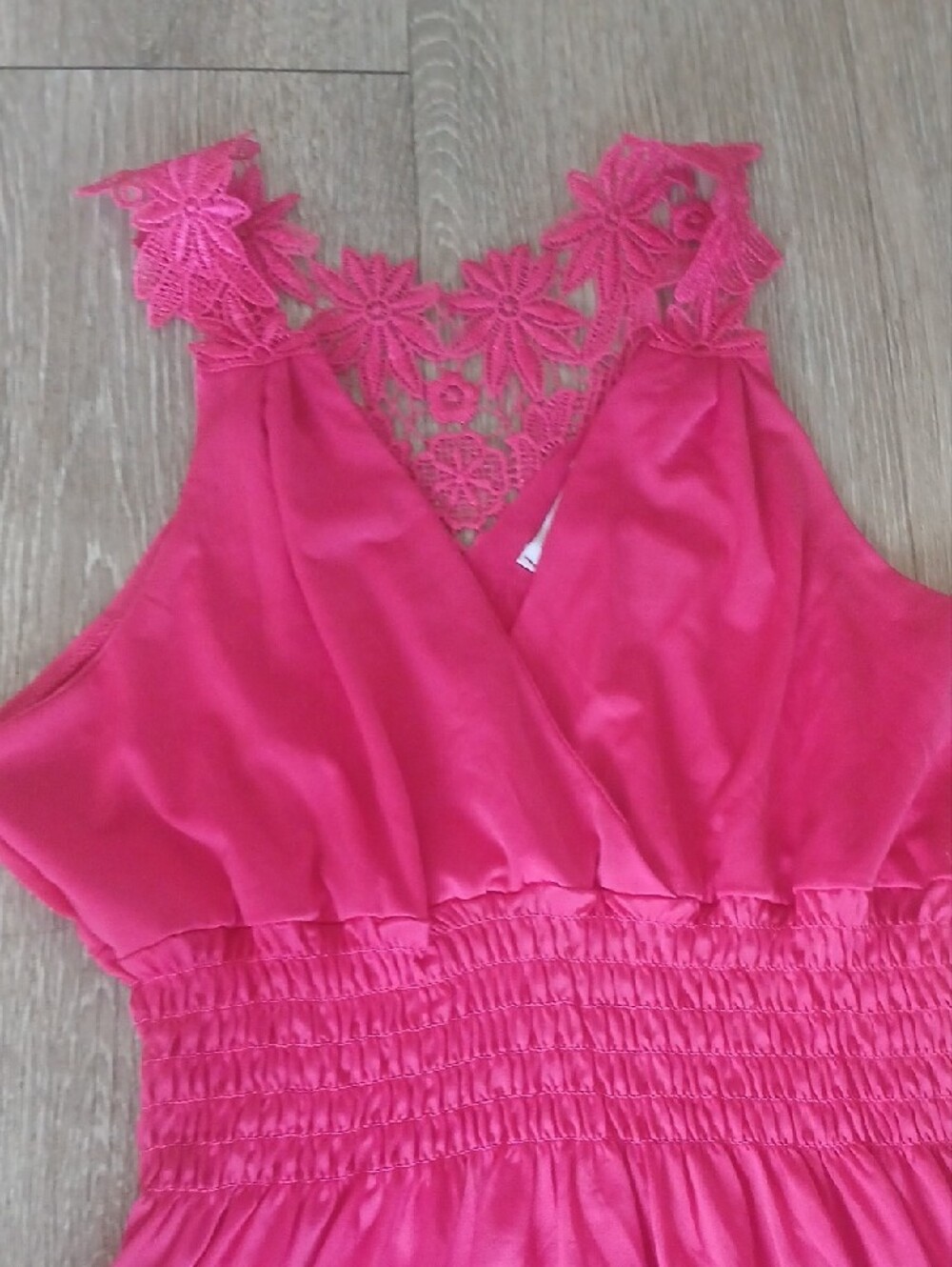 Girls Pink High-Low Ruffle Dress - Picture 3 of 8